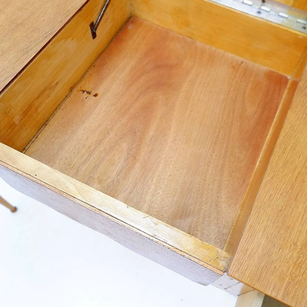 Coiffeuse avec miroir, abattant et tiroirs - 20ème siècle