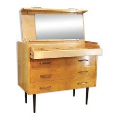 Coiffeuse avec miroir des années 1970 UP Zavody République tchèque.