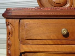 Coiffeuse avec rangements style Louis XVI