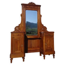 Coiffeuse avec rangements style Louis XVI
