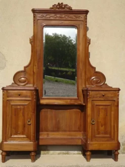 Coiffeuse avec rangements style Louis XVI