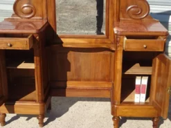 Coiffeuse avec rangements style Louis XVI