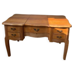Coiffeuse basse en bois des années 60-70