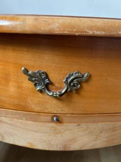 Coiffeuse basse en bois des années 60-70