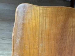 Coiffeuse basse en bois des années 60-70