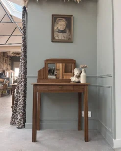 Coiffeuse bureau art déco en chêne (restaurée)