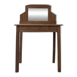 Coiffeuse bureau art déco en chêne (restaurée)