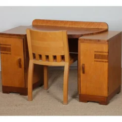 Coiffeuse/bureau en bois, travail anglais datant des années 1930