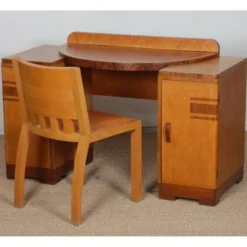 Coiffeuse/bureau en bois, travail anglais datant des années 1930