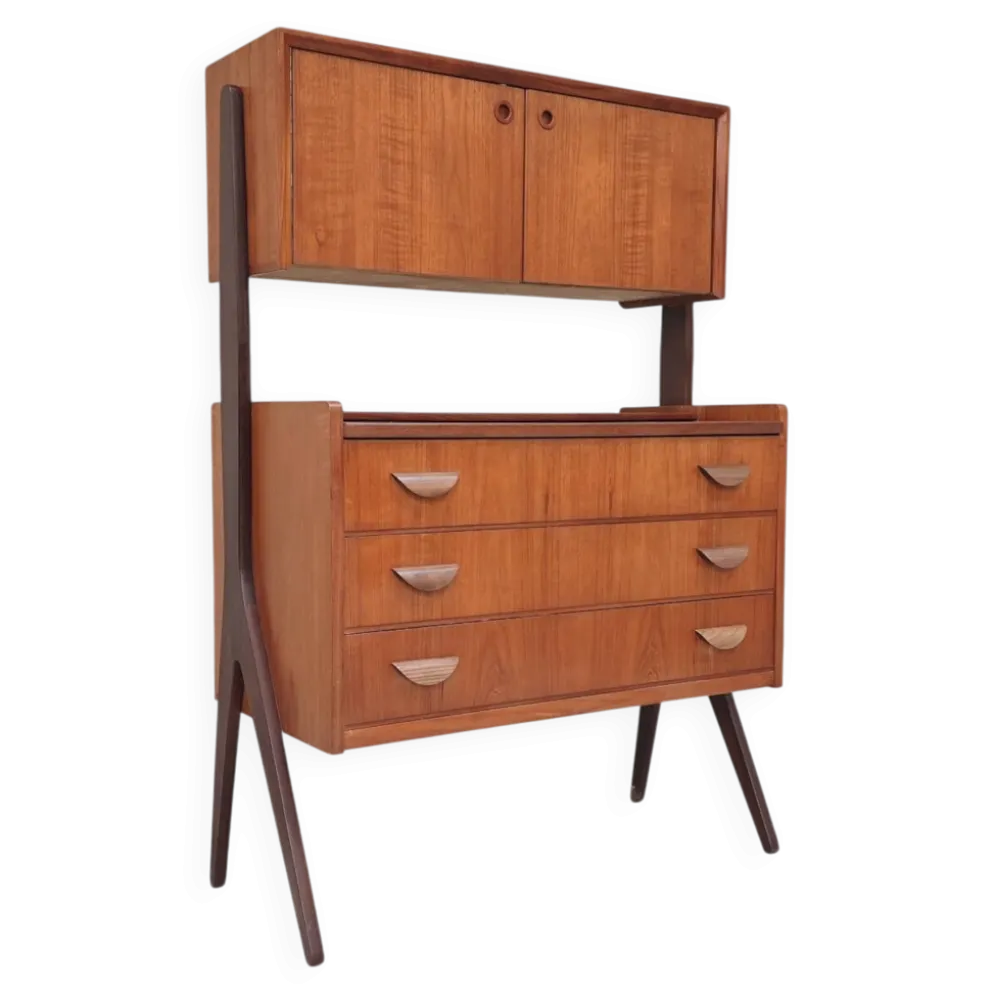 Coiffeuse/Bureau par Poul Volther pour Orum, Samcom Danemark