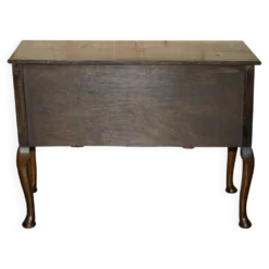 Coiffeuse chinoise circa 1920 en noyer avec décoration Chinoiserie