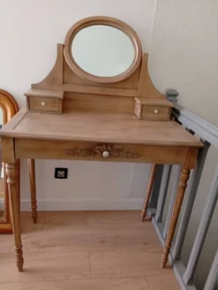 Coiffeuse chêne blanchi