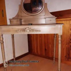Coiffeuse chêne blanchi