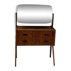 Coiffeuse danoise en placage palissandre des années 1960.