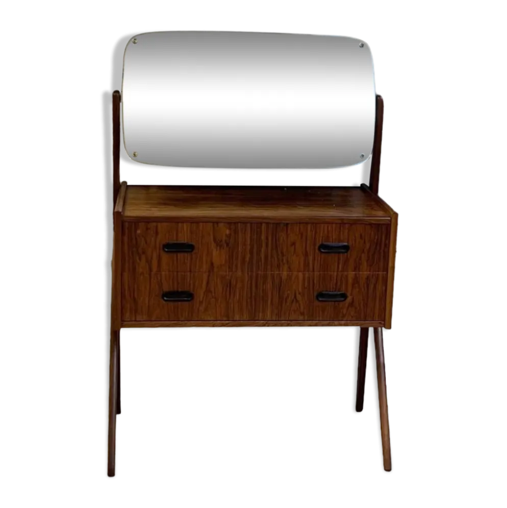 Coiffeuse danoise en placage palissandre des années 1960.