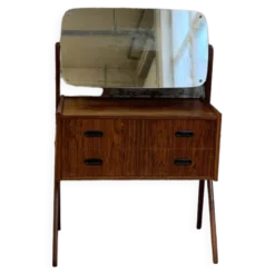 Coiffeuse danoise en placage palissandre des années 1960.
