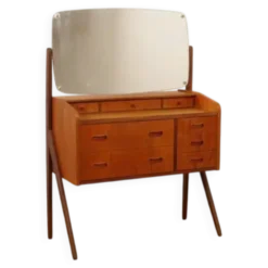 Coiffeuse danoise vintage en teck