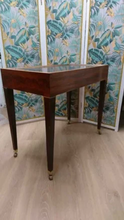 Coiffeuse d’homme Louis XVI en placage d’acajou 19eme