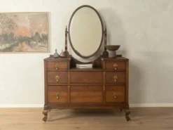 Coiffeuse du 19ème siècle, fabriquée en Grande-Bretagne