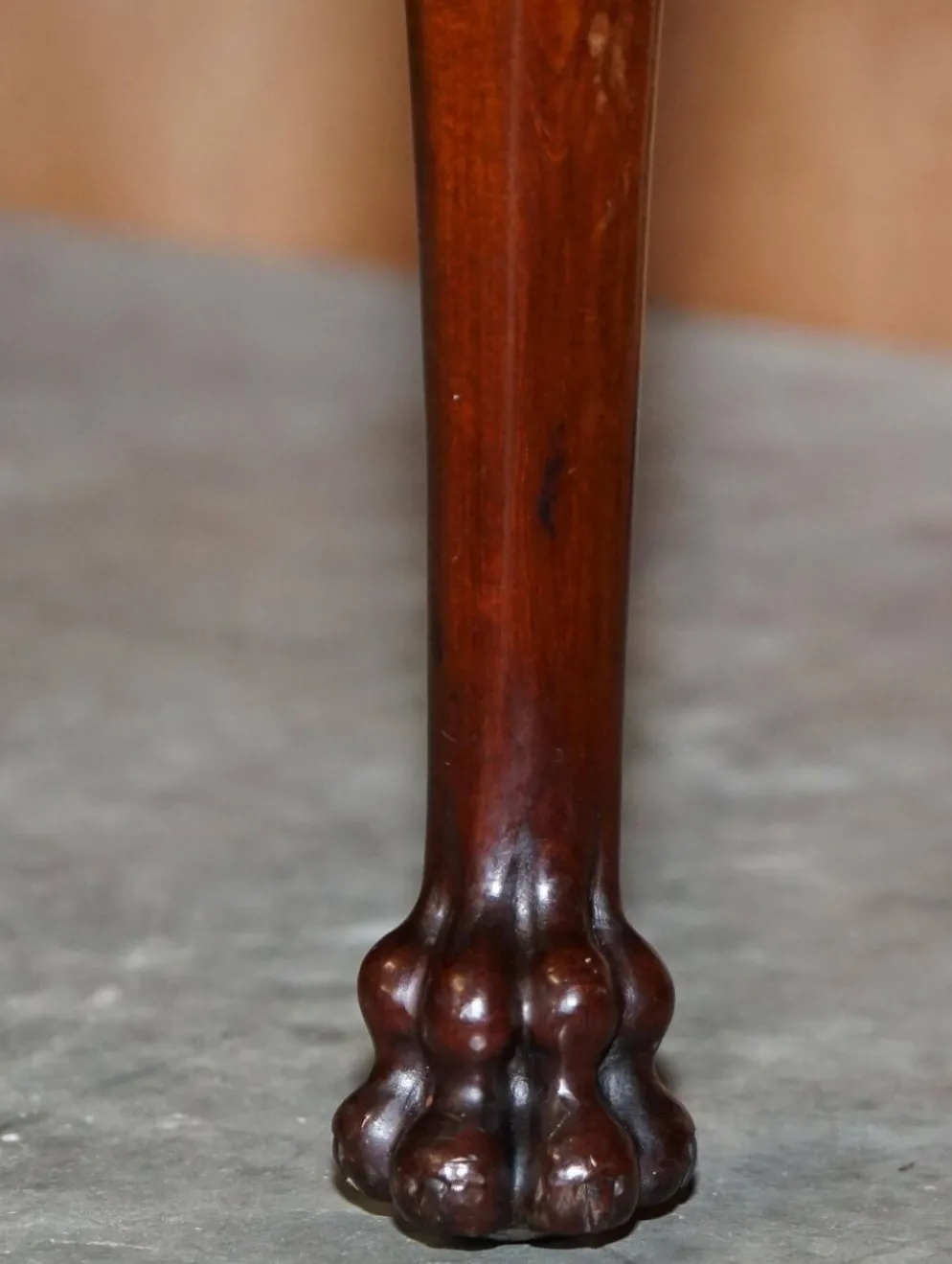 Coiffeuse en Acajou du Honduras avec Pieds Sculptés en Patte de Lion, Style Victorien