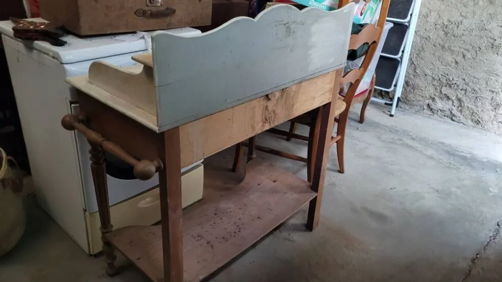 Coiffeuse en bois