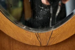 Coiffeuse en bois antique, années 1920, Tchécoslovaquie