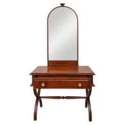 Coiffeuse en bois massif style empire traditionnel