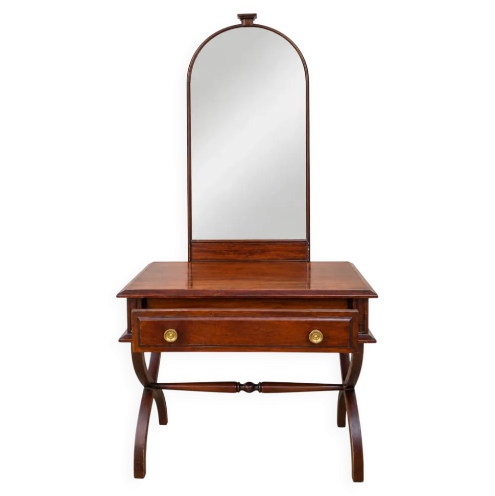 Coiffeuse en bois massif style empire traditionnel