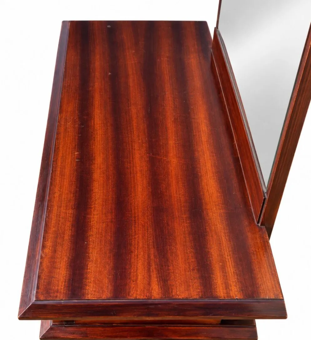 Coiffeuse en bois massif style empire traditionnel