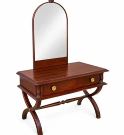 Coiffeuse en bois massif style empire traditionnel