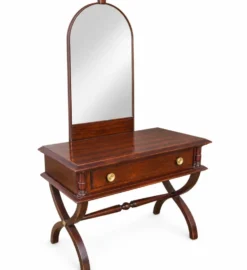 Coiffeuse en bois massif style empire traditionnel