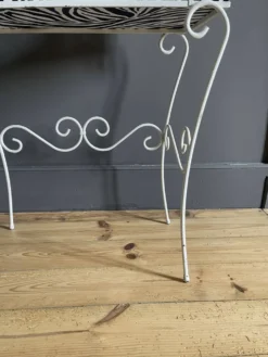 Coiffeuse en fer des années 50