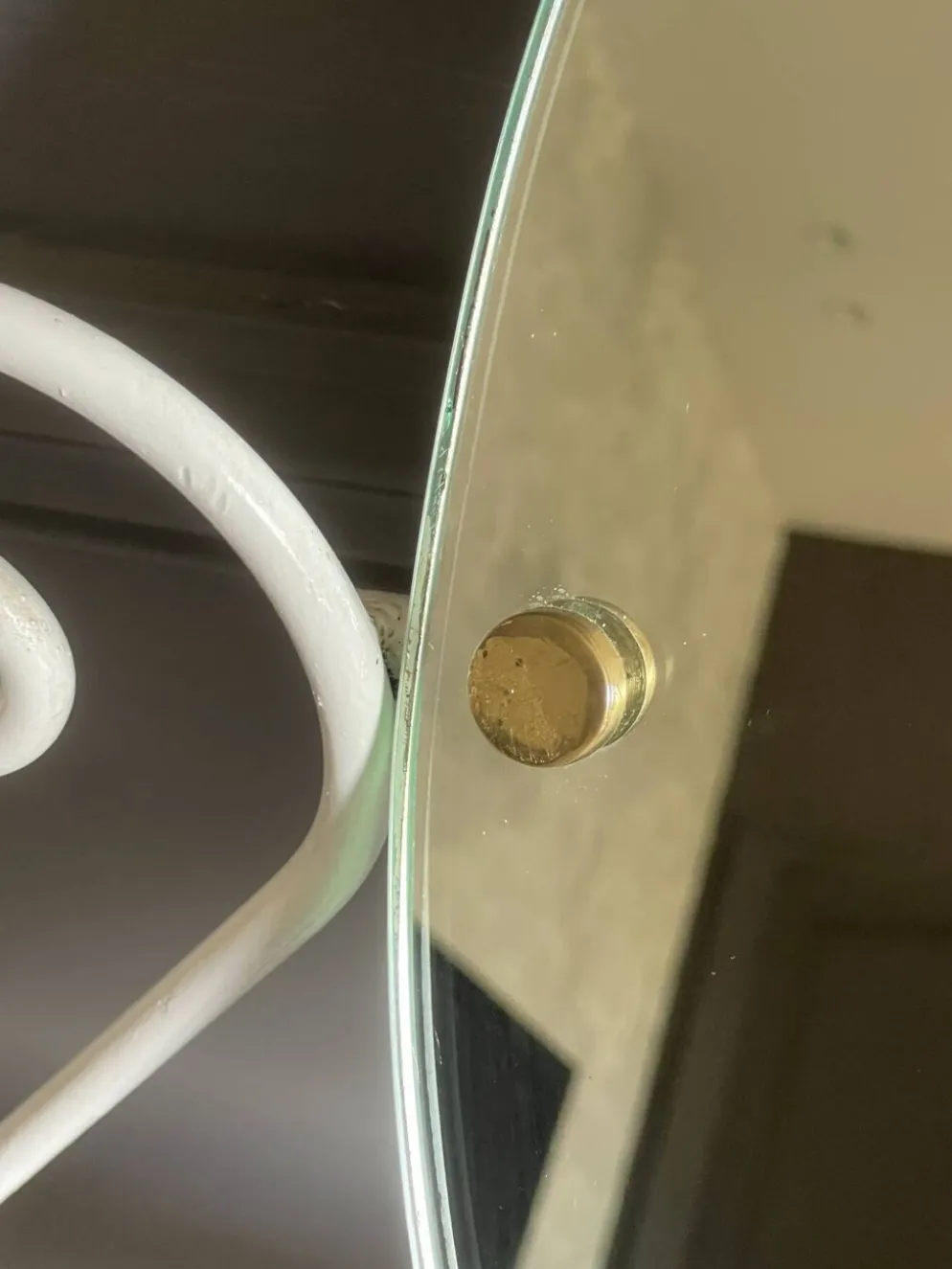 Coiffeuse en fer des années 50