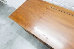 Coiffeuse enfilade teck 1960 4 tiroirs 2 portes et miroir
