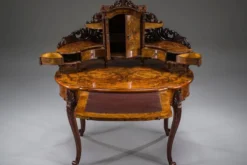 Coiffeuse en noyer Louis Philippe antique, 1860