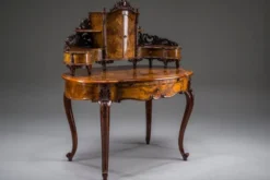 Coiffeuse en noyer Louis Philippe antique, 1860