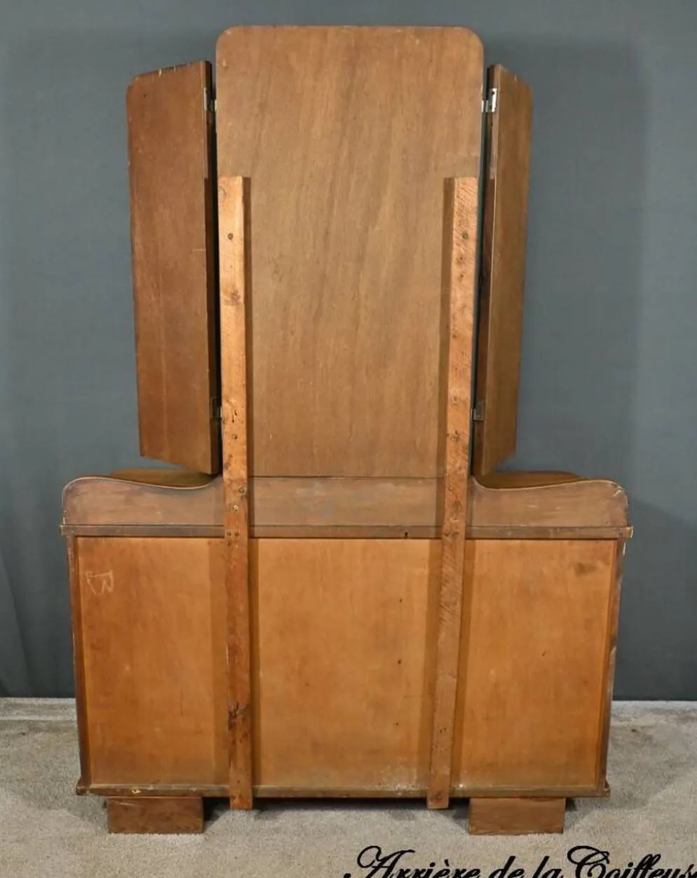 Coiffeuse en Ronce de Noyer, Art Déco - 1930