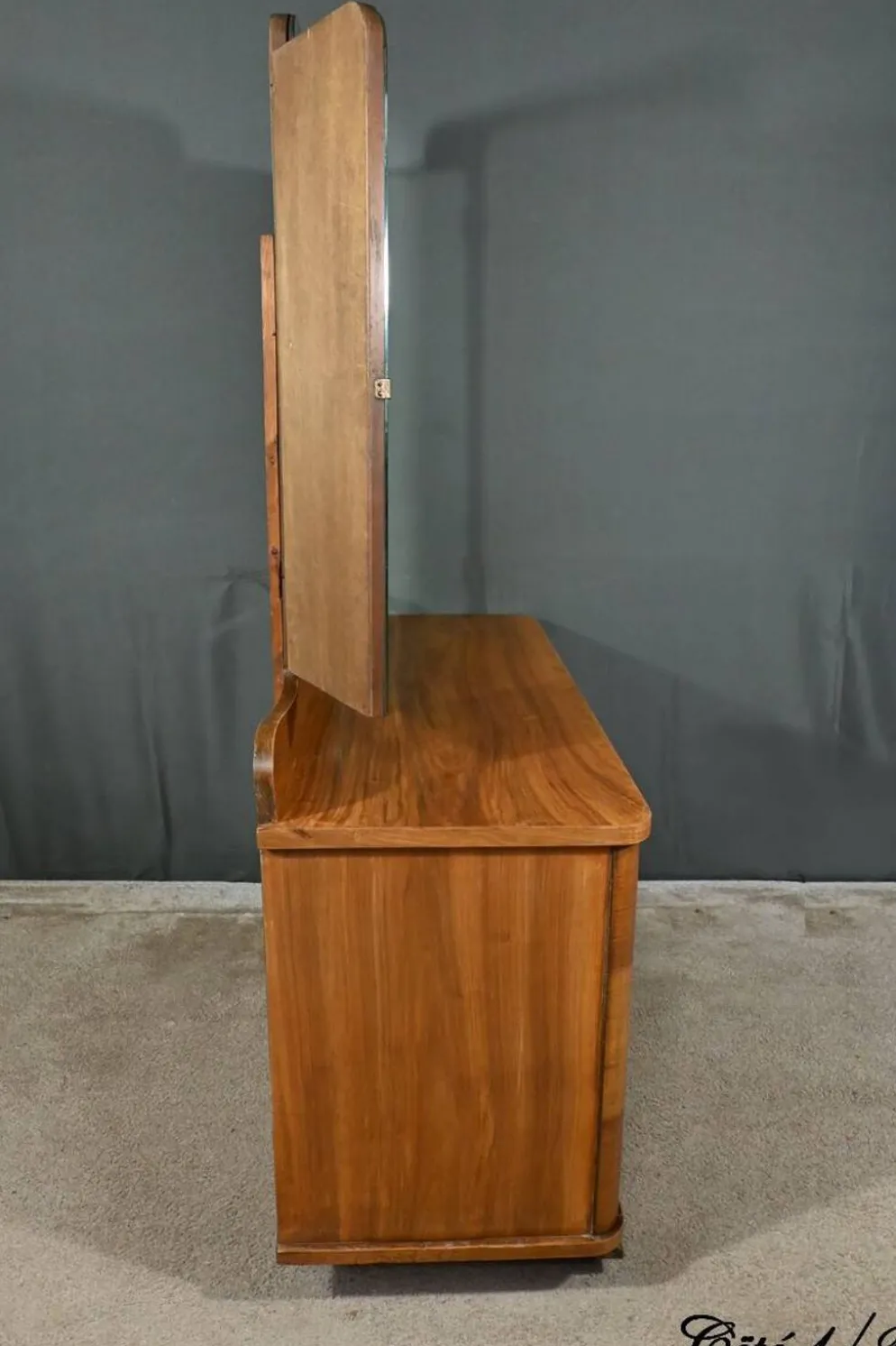 Coiffeuse en Ronce de Noyer, Art Déco - 1930
