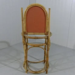 Coiffeuse en rotin vintage des années 1970