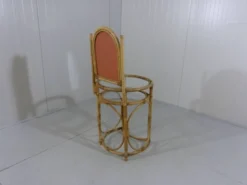 Coiffeuse en rotin vintage des années 1970