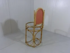 Coiffeuse en rotin vintage des années 1970