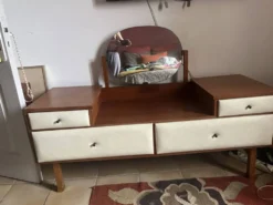 Coiffeuse en teck de Roger Landault des années 60