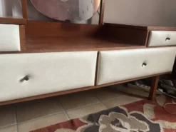 Coiffeuse en teck de Roger Landault des années 60