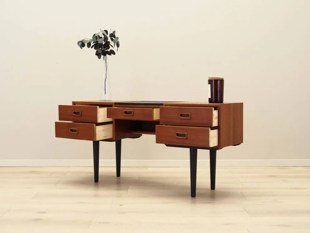Coiffeuse en teck, design danois, années 1970, fabrication : Danemark