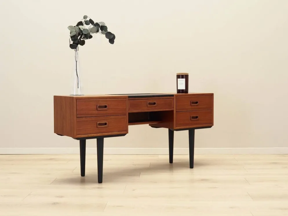 Coiffeuse en teck, design danois, années 1970, fabrication : Danemark