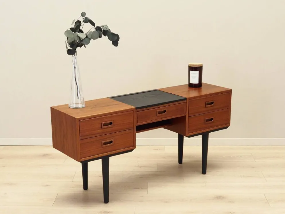 Coiffeuse en teck, design danois, années 1970, fabrication : Danemark