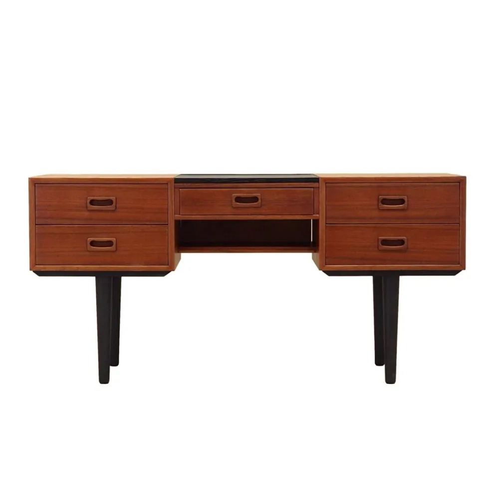 Coiffeuse en teck, design danois, années 1970, fabrication : Danemark