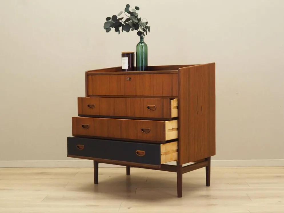 Coiffeuse en teck, design danois, années 1970, fabriquée au Danemark