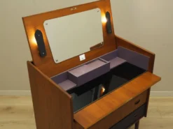 Coiffeuse en teck, design danois, années 1970, fabriquée au Danemark