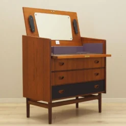 Coiffeuse en teck, design danois, années 1970, fabriquée au Danemark